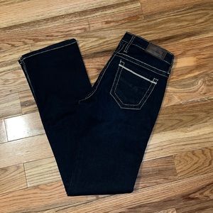 BKE Payton Dark Wash Jeans 27L, 33.5” length.